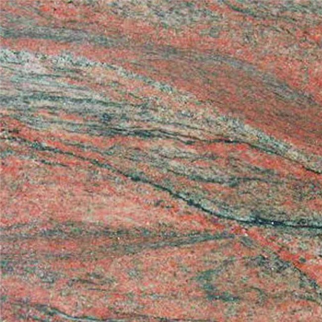 Multicolor red granite
